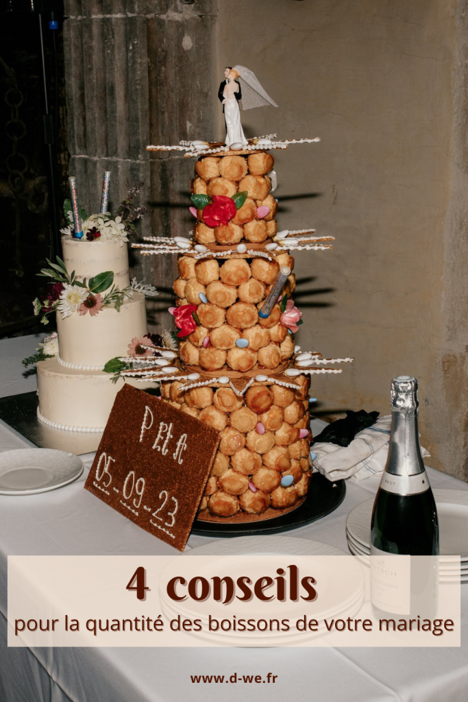 quatre conseils pour la quantite de boissons de votre mariage