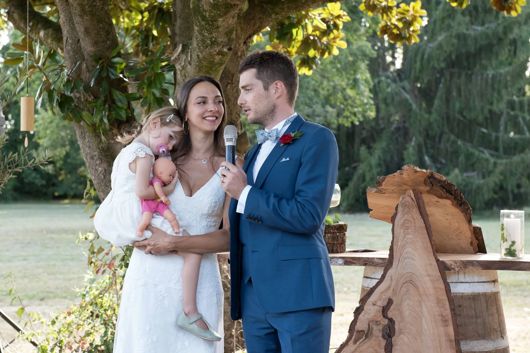 Couple mariage avec un bébé
